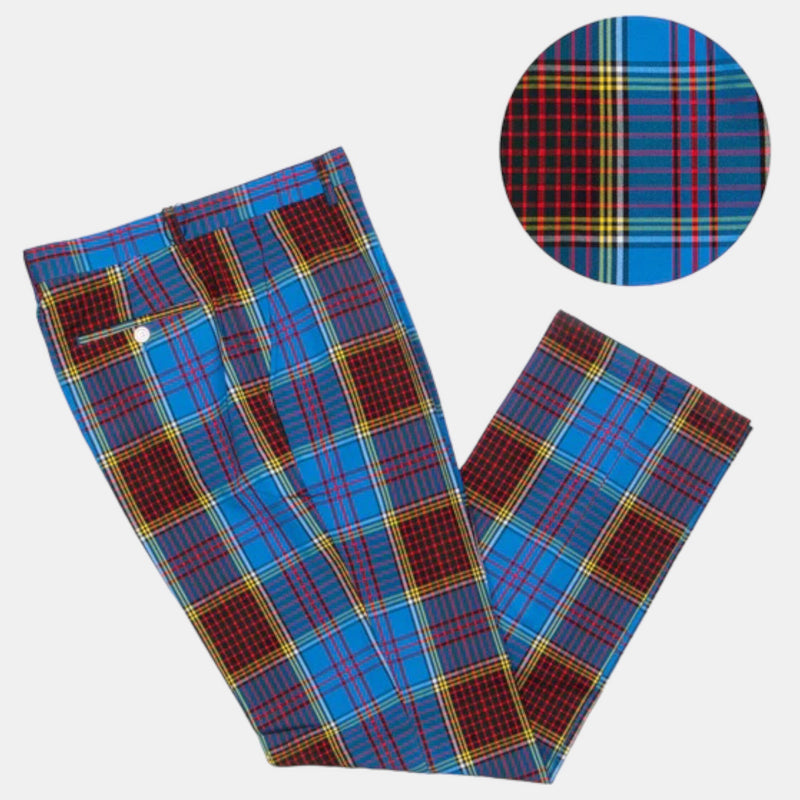 Prestige Plaid Pant (Blue/Red/Black) Royal-2