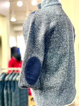 Inserch "Falcone" Bomber Sweater (Blue/Navy)