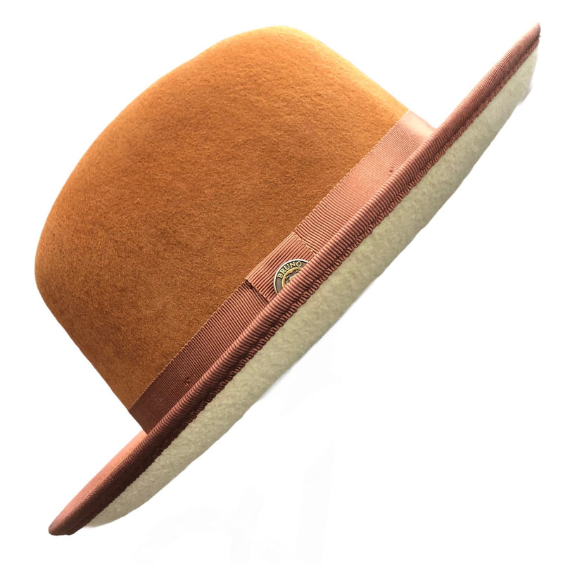 Bruno Capelo Red Bottom Hat "keenan" (Cognac/Bone)