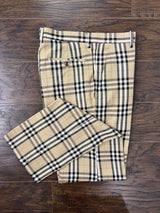 Prestige Plaid Pant (Tan/Beige/Black) Tan-2