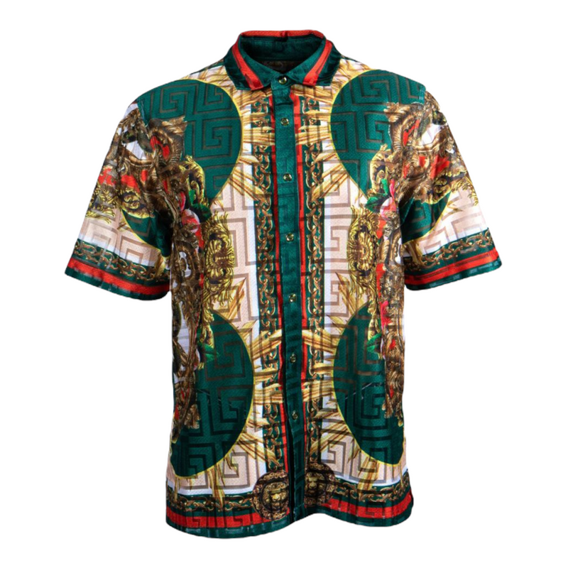 Prestige Lace Printed Shirt 2.0 (Green) 261