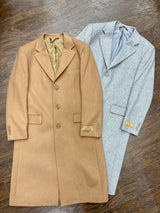 Full Length "Wallstreet" Topcoat (Tan & Light Gray)