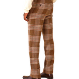 Inserch "GQ" Pant Windowpane (Brown/Cream/Rust)