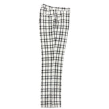 Prestige Plaid Pant (Black/White) 805 White1