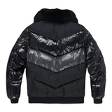 Jordan Craig Puffer Bomber Jacket (Triple Black)