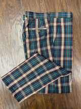 Prestige Plaid Pant (Brown/Navy/Tan) Brown-4