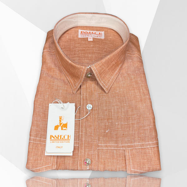 Inserch Linen Premium "stitched" Shirt (Copper)