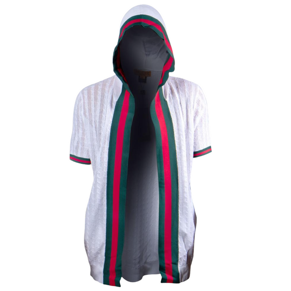 Prestige "Delmonte" 3/4 Length Hoodie (White/Red/Green) 122