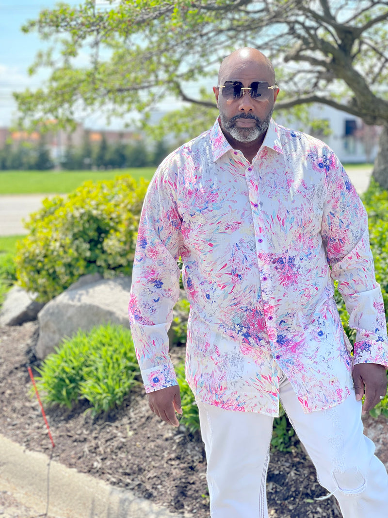 Cigar Couture "Sunset" Shirt (Pink) S4050