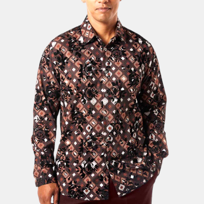 Stacy adams "Raphael" Shirt 4940 (Brown)