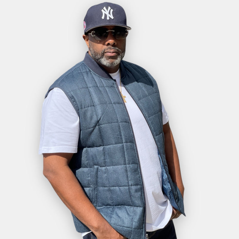 Enzo Puffer Vest (Navy)