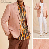 Inserch Linen "Birdseye" Blazer (Peach)