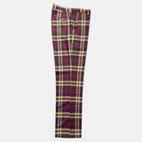 Prestige Plaid Pant (Burgundy/Black/Tan) Wine-1