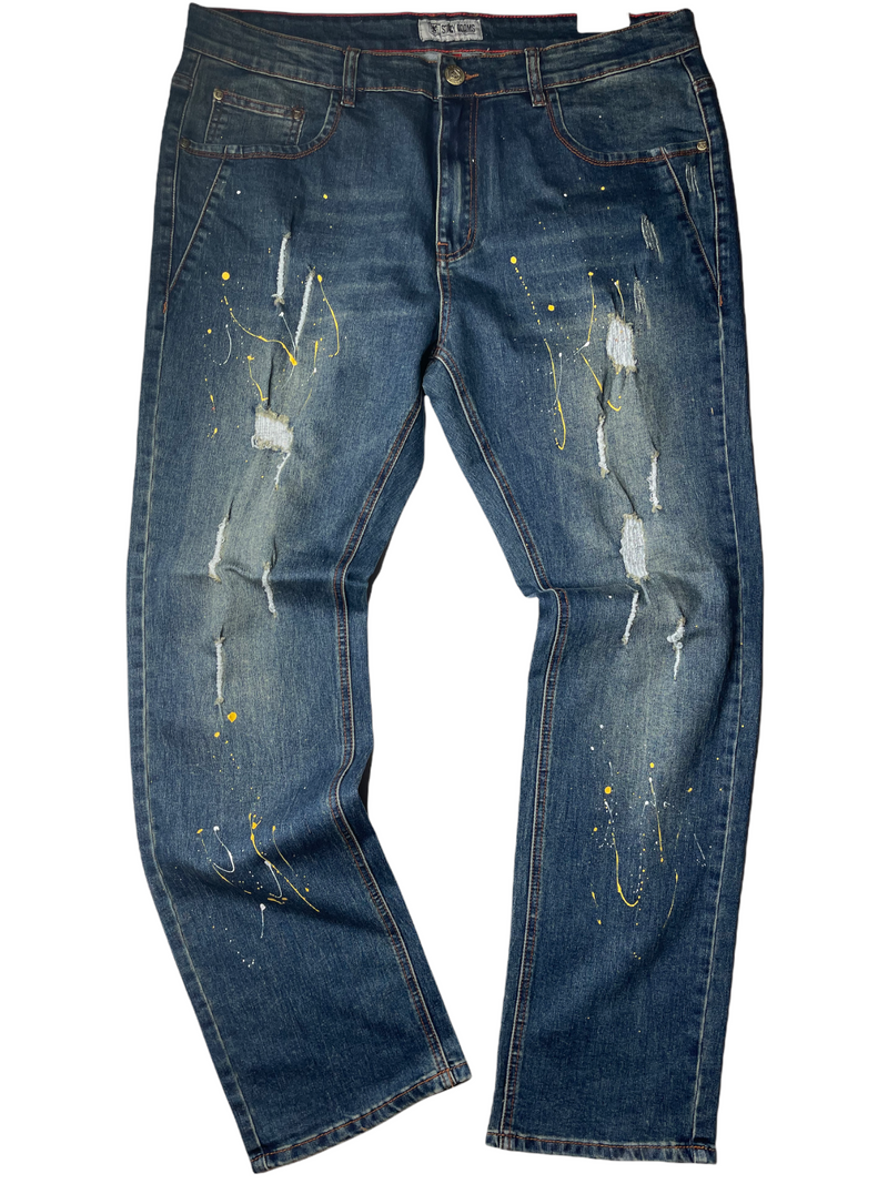 Stacy Adams "Splash" Denim Jean (Blue)