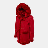 Jordan Craig Shearling Coat (Red)