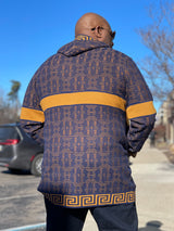 Prestige Full Zip "Downtown" Sweater (Navy/Gold) 482