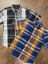 Veno Plaid Shirt (Navy) 898