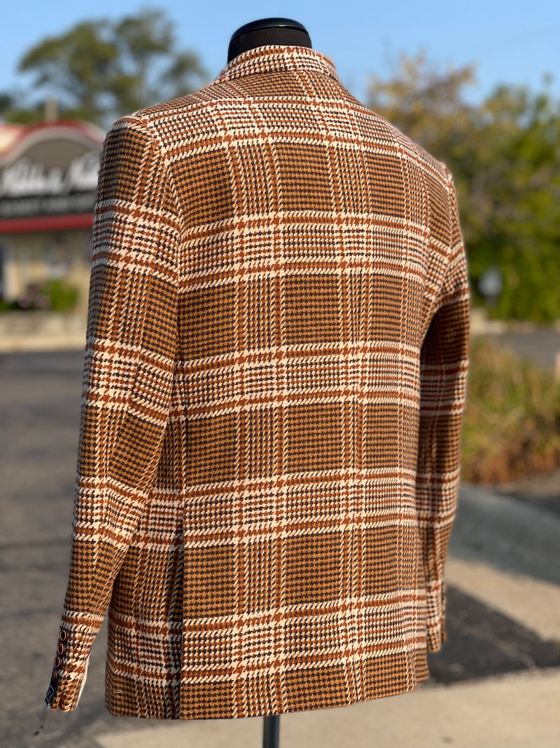 Inserch "GQ" Blazer Windowpane (Brown/Cream/Rust)