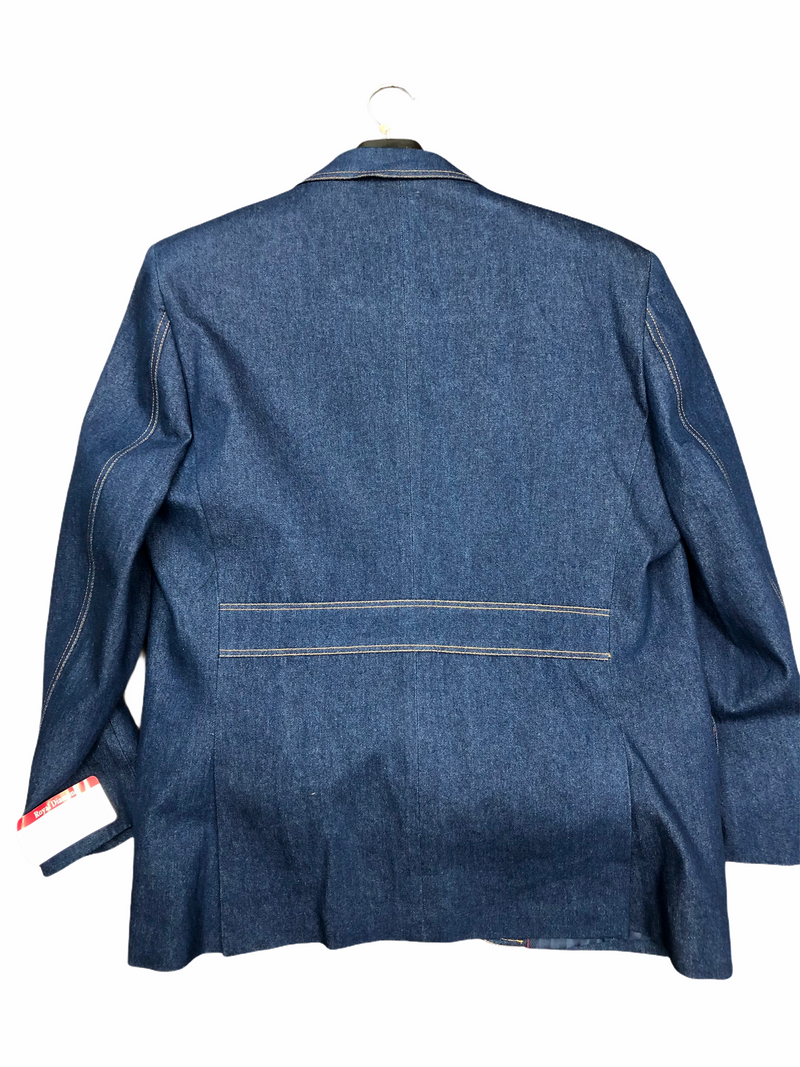 Royal Diamond Denim Suit (Blue) 3pc