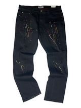 Stacy Adams "Splash" Denim Jean (Black)