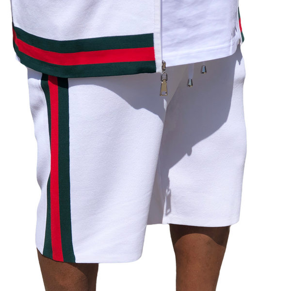 Prestige "Highrise2.0"  Short Set (White/Red/Green)