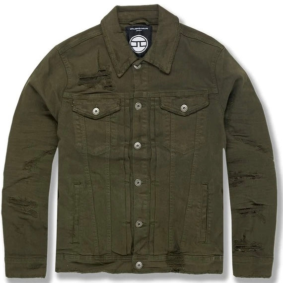 Jordan Craig Denim "jagger" Jacket (Army Green)