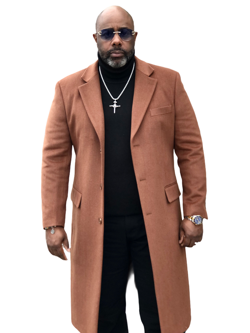 apollo king wool top coat tan