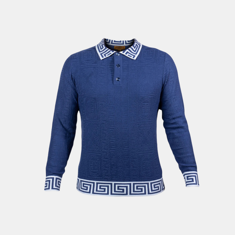 Prestige Greek Polo 3.0 (Denim/White) 345