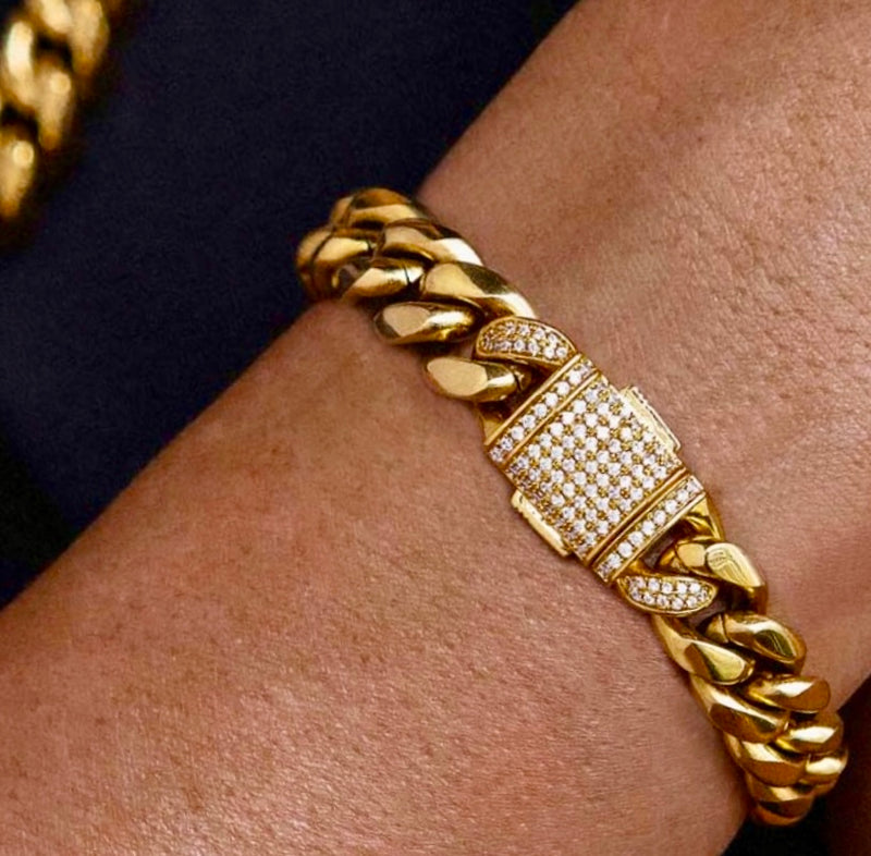 KALIKO cuban link "Savannah" bracelet (gold) 12mm