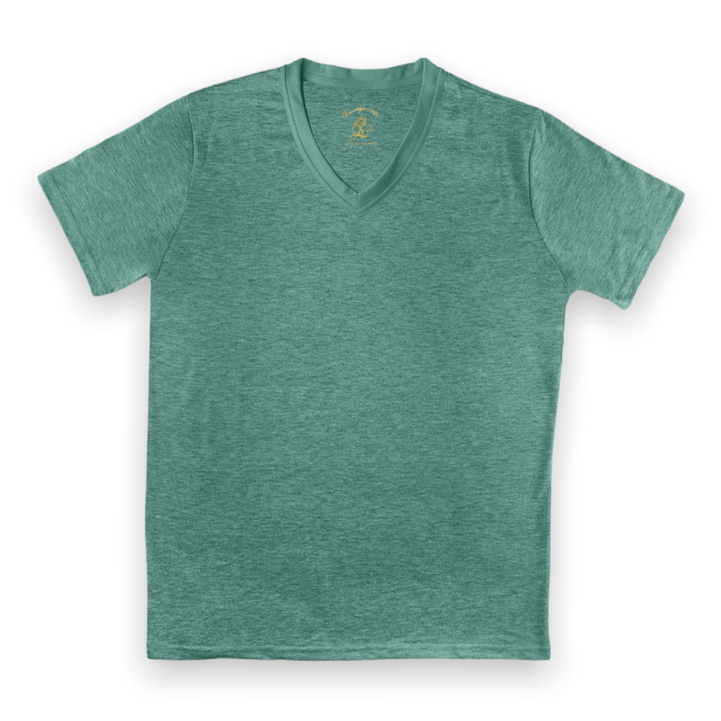 Steven Land Brushed V-Neck (Green)