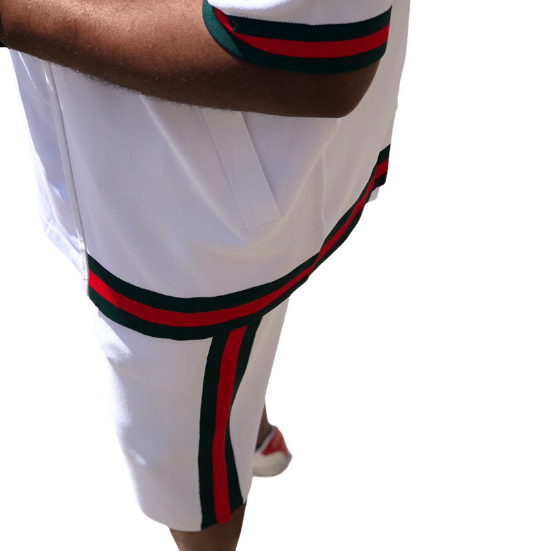 Prestige "Highrise2.0"  Short Set (White/Red/Green)