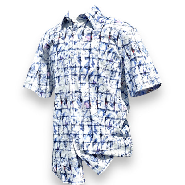 Inserch Linen Premium Shirt (White/Blue)