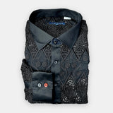 Lanzino "Stealth" Lace Shirt (Jet Black)