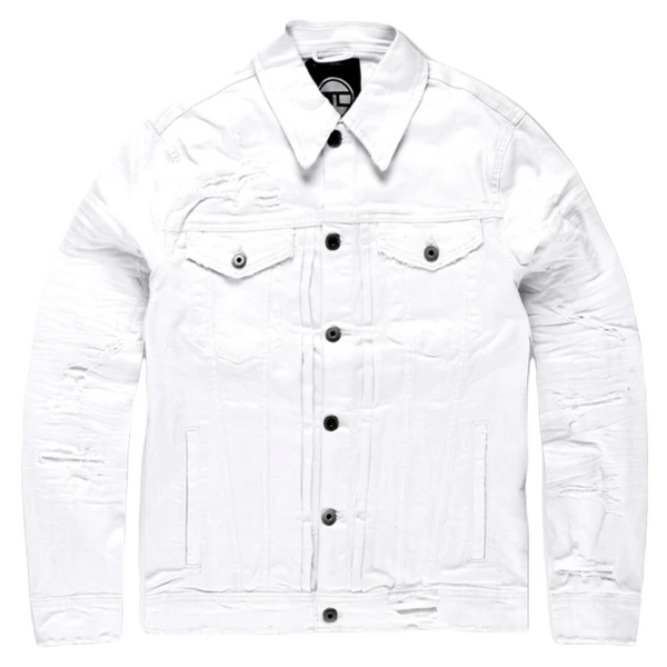 Jordan Craig Denim "Icon" Jacket (White)