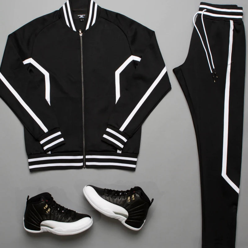 Jordan Craig Track "Trivarti" Jacket (Black/White)