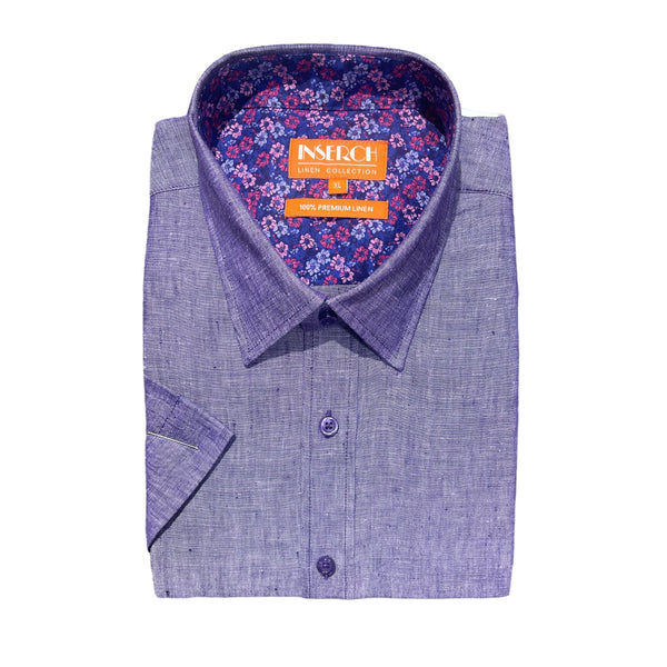 Inserch Linen Premium Shirt (Purple) 717