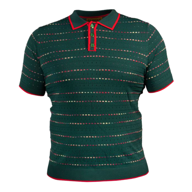 Prestige Luxury "OG" Polo (Green/Red) 073