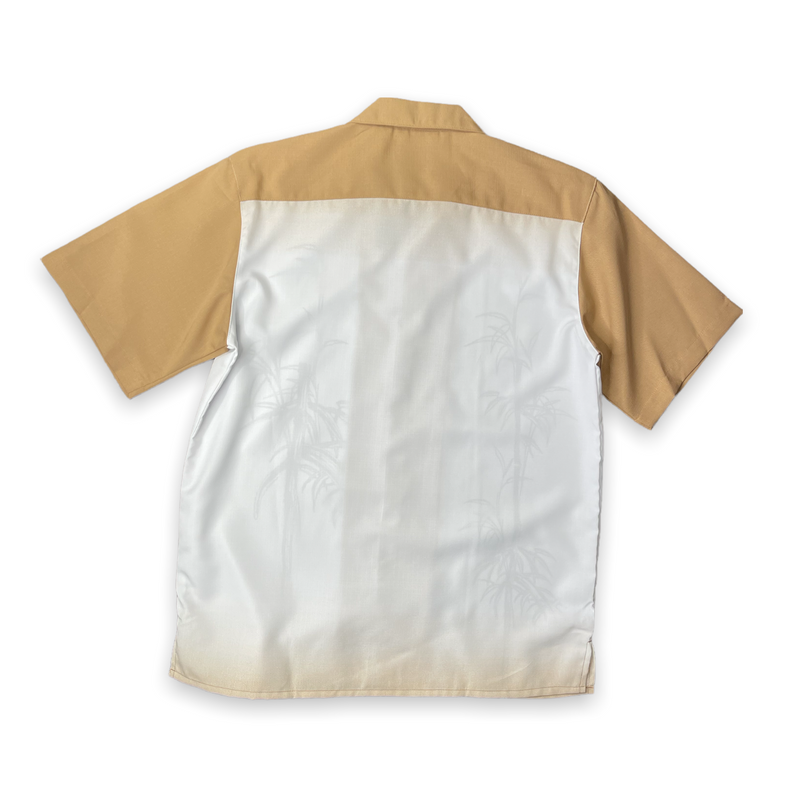 Montique short set (tan/white)