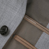 Mens Modern Classic Fit Suit (Light Gray) Renoir