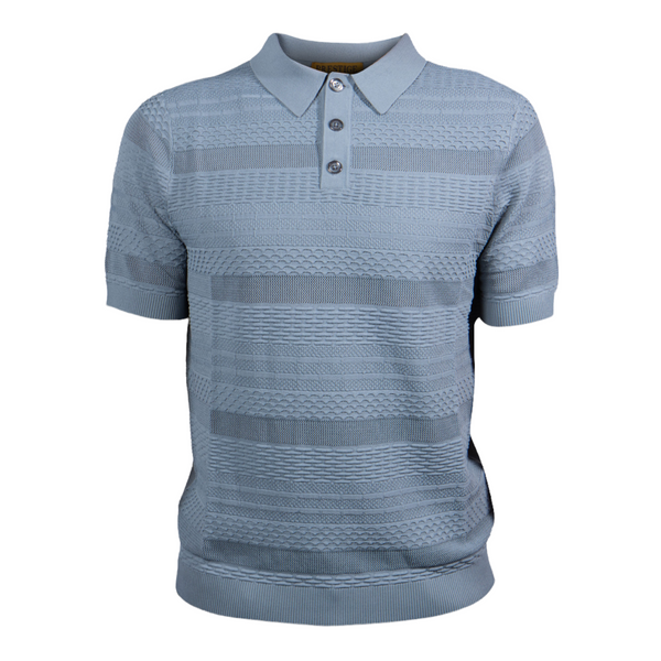 Prestige "Tatum"  Luxury Knit Polo (Gray) 107