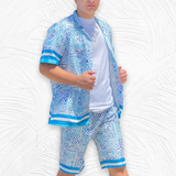 Cigar Luxury "LBC" Short Set (Teal)