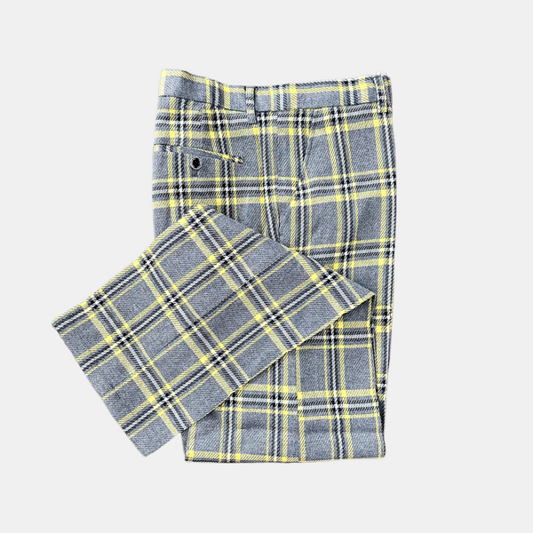 Prestige Plaid Pant (Gray/Yellow) Gray