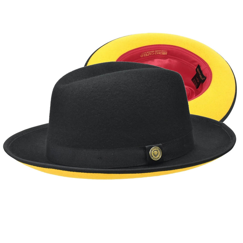 Bruno Capelo Red Bottom Hat "keenan" (Black/Gold)