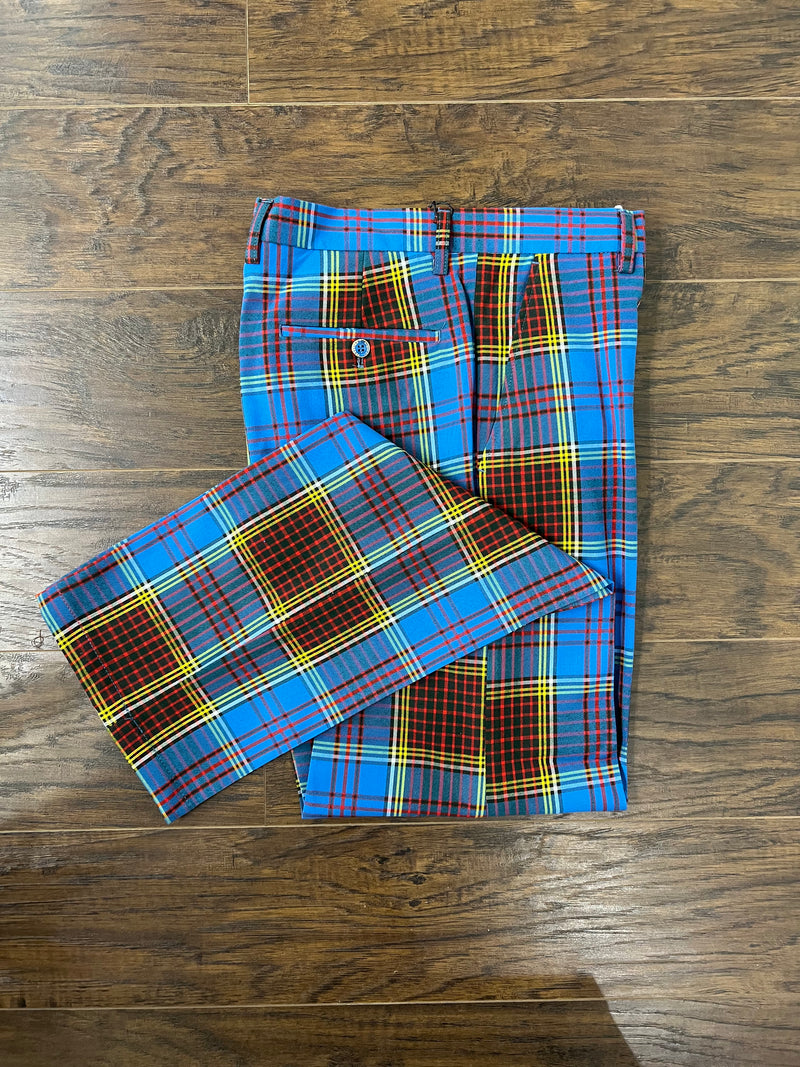 Prestige Plaid Pant (Blue/Red/Black) Royal-2