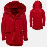 Jordan Craig Shearling Coat (Red)