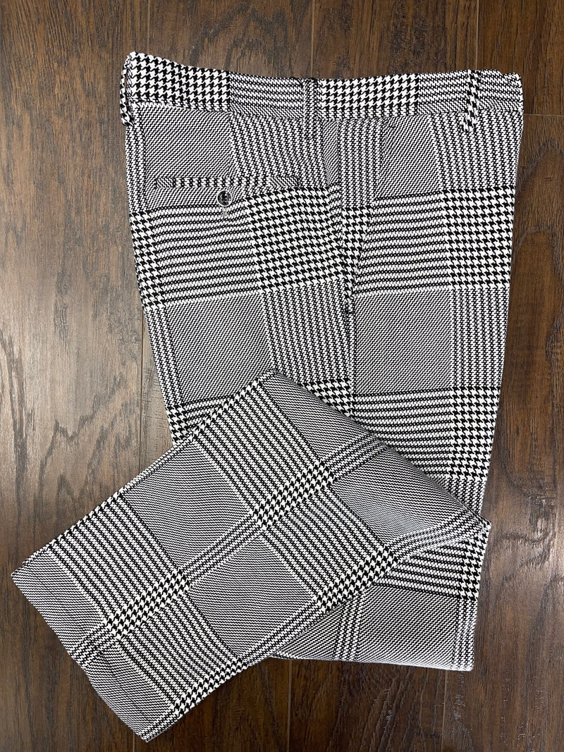 Prestige Plaid Pant (Black/White) Black-2