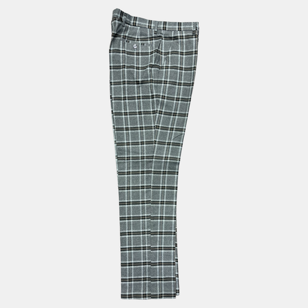 Prestige Plaid Pant (Gray/Black/Beige) Charcoal-1