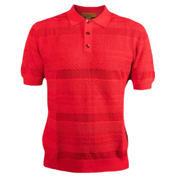 Prestige "Tatum"  Luxury Knit Polo (Red) 107