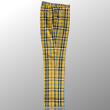 Prestige Plaid Pant (Gold/Black/Teal) Caramel