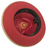 Bruno Capelo Red Bottom Hat "keenan" (Acorn/Red)